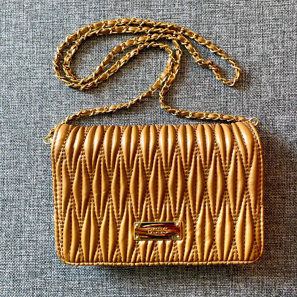 Brand New BCBG Crossbody Purse in Beige